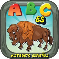 ABC动物西班牙语字母抽认卡:英语词汇学习免费为孩子!