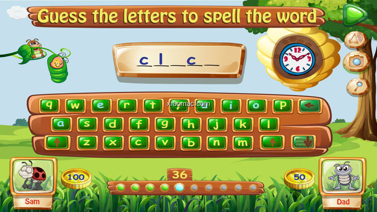 【图】Spelling Bug Hangman Lite- Word Game for kids to learn spelling with phonics(截图2)