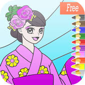 可爱的公主彩图图:漫画艺术理念的网页为孩子们