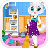 Pregnant Cat Cleaning For Kids And Girls Free Games