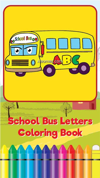 【PIC】ABC Learning My Alphabet School Bus Coloring Book(screenshot 0)