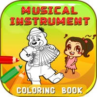 Musical Instrument Phonics Coloring Book: Learning English Vocabulary Free For Toddlers And Kids!