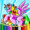著色書兒童遊戲 – Drawing Painting Pony and Little Uni 著色書兒童遊戲 – Drawing Painting Pony and Little Uni