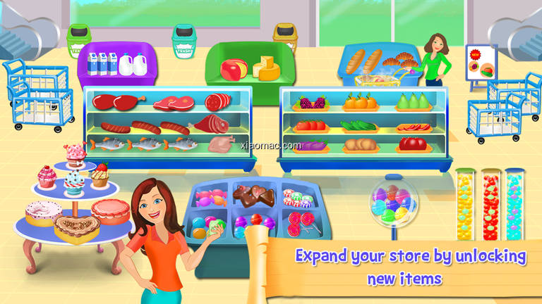 【图】Supermarket Cash Register Sim- Kids Educational Shopping Mall & Time Management Fun Games(截图2)