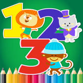Numbers Coloring Book for children age 1-10: Games free for Learn the Spanish Alphabet and words while coloring with each coloring pages