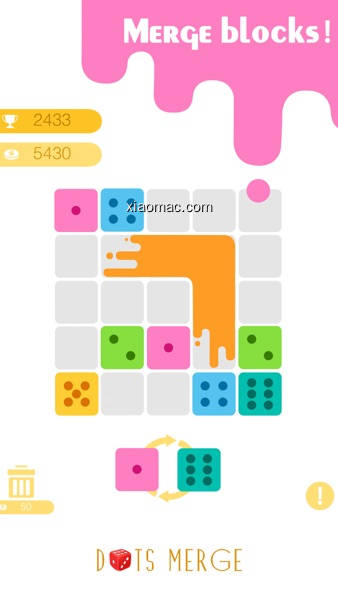 【图】Dots Merge – Merged more than two blocks to win(截图1)