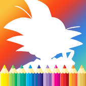 染色 书 教育性 游戏 对于 童装 –  龙珠Z版绘画免费游戏HD