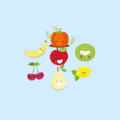 Happy Fruit  – Fx Sticker