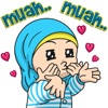 Cute Hijab stickers by EdSants Cute Hijab stickers by EdSants