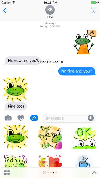 【图】Funny Frogs Stickers(截图1)