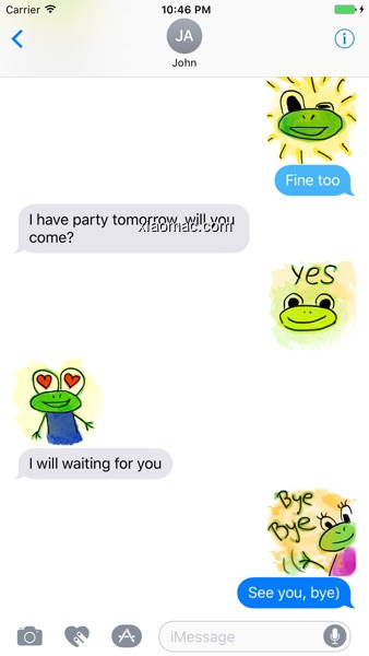 【图】Funny Frogs Stickers(截图2)