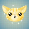 Sticker Me: Yellow Cat Faces