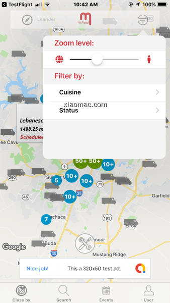 【图】mFood™ – Food Truck Finder App(截图 1)