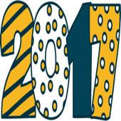 New Year’s stickers by Karen Vargas