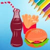 Food Coloring Book for kids – Drawing free game Food Coloring Book for kids – Drawing free game