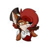 Steampowered Foxes贴纸，设计：Steampowered Fox