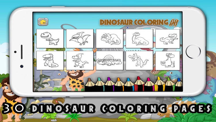 【图】Dinosaur coloring game activities for preschool #1(截图2)