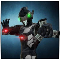Futuristic Robot Fighting Army Base: Real Strike
