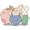 The Three Little Pigs stickers