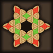 Hard Wood Puzzle. Triangle