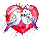 The Watercolor Birds