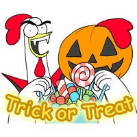 Chicken Bro Halloween Sticker