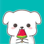 Chubby Puppy Animated Stickers
