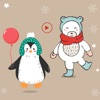 Polar Bear & Penguin Stickers