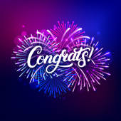 Congrats Text Stickers Pack IM