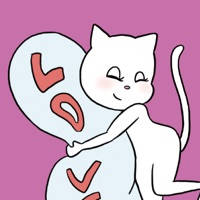 可爱的猫：贴纸