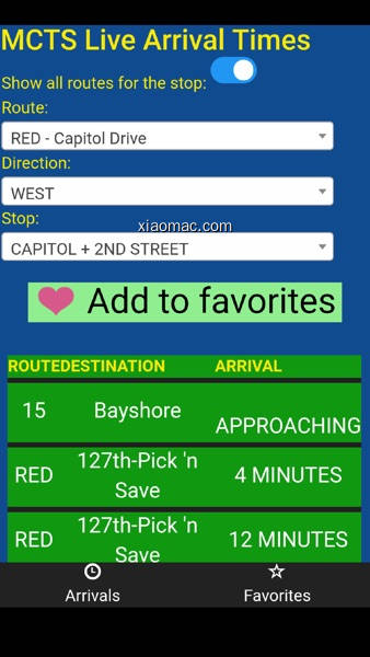 【图】Milwaukee MCTS Bus Tracker(截图1)