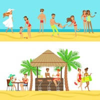 Beach Vacation Summer Stickers Beach Vacation Summer Stickers