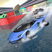 Water Car Surfer Stunt Water Car Surfer Stunt