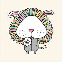 Lion Rabbit Animated Stickers Lion Rabbit Animated Stickers