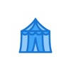 Blue Carnival Stickers