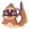 Lazy Bones Emoji Funny Sticker Lazy Bones Emoji Funny Sticker