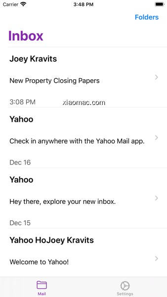 【图】MiniMail for Yahoo Mail(截图2)