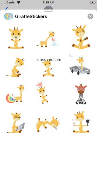 【图】Giraffe and Bird Sticker Pack(截图2)
