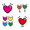 Hearts 4 Stickers