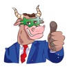 Rich Bull Emoji Stickers