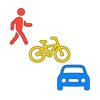 WalkBikeCar