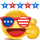 Thumbs Up USA Stickers