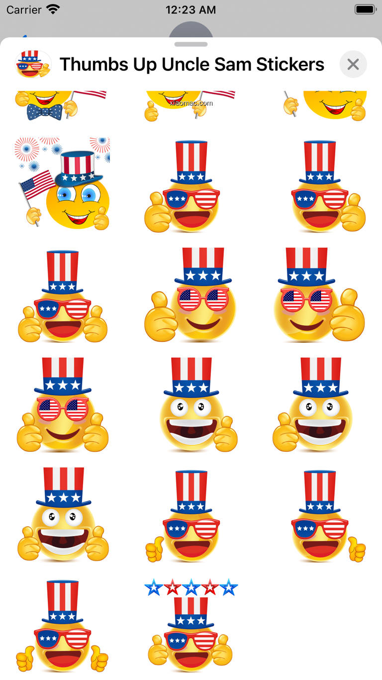 【图】Thumbs Up Uncle Sam Stickers(截图2)
