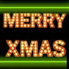 Neon Merry Christmas Stickers