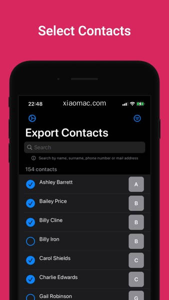 【图】Export Contacts+ Pro(截图1)