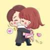 Young Couple Stickers