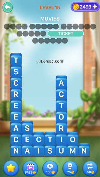 【图】Word Tiles Swipe: Search Games(截图1)