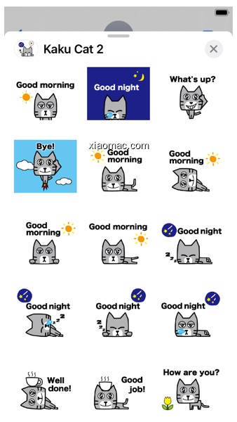 【图】KAKU Cat 2 Animation Sticker(截图1)