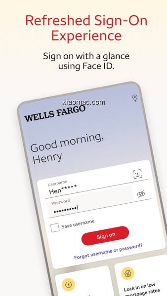 【PIC】Wells Fargo Mobile(screenshot 1)