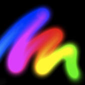 RainbowDoodle – Animated rainbow glow effect